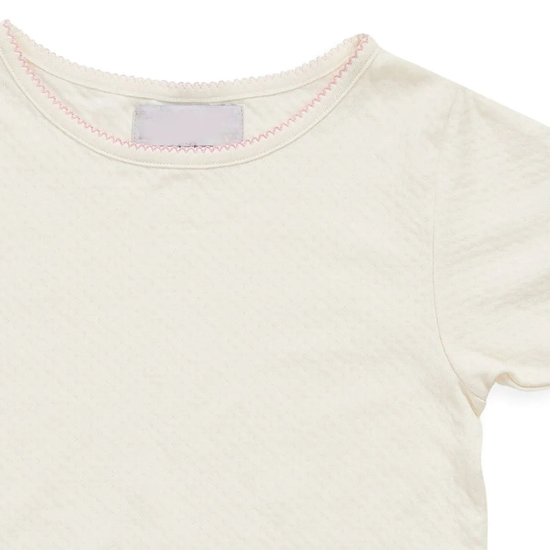 White pajamas t-shirt