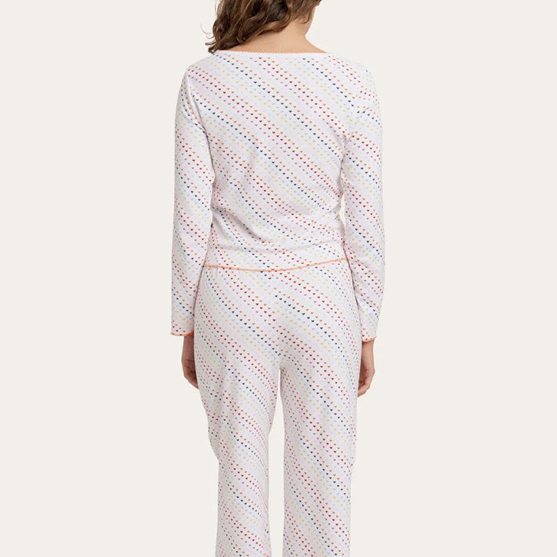 Colorful Heart Pajama Set