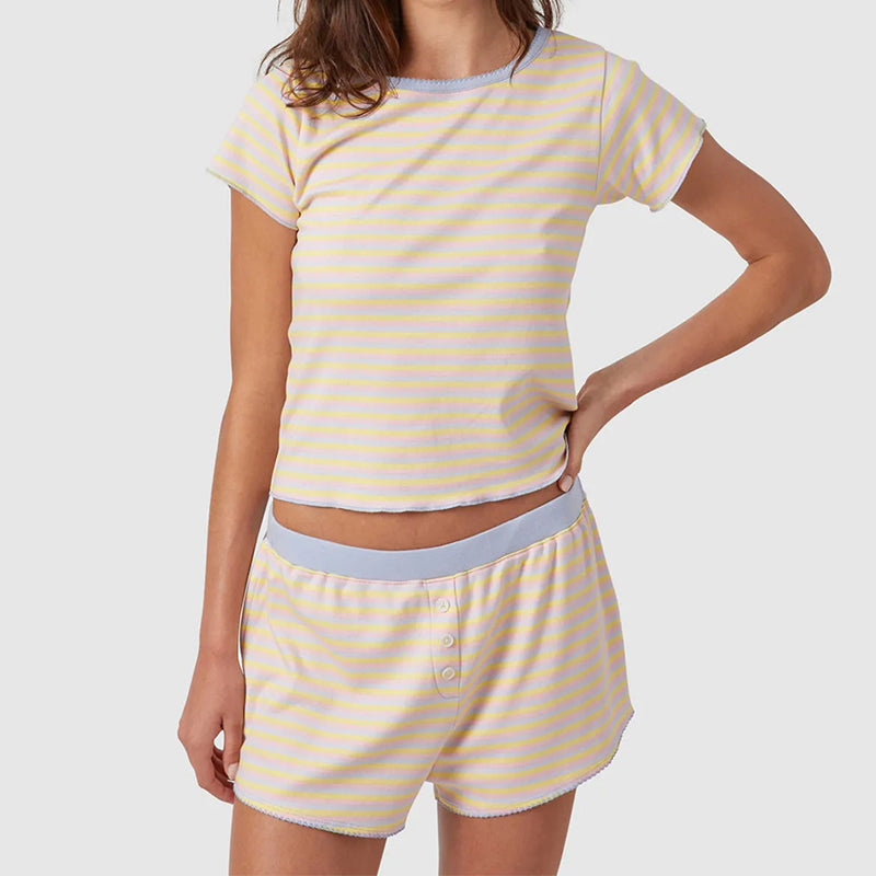 Light yellow striped pajamas