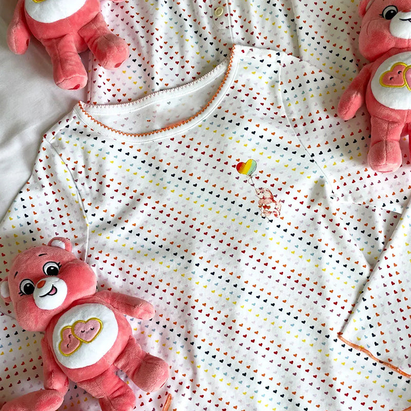 Colorful Heart Pajama Set