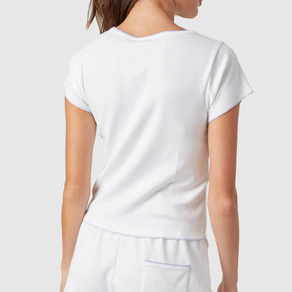 Pure white shorts pajamas