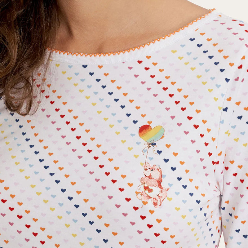 Colorful Heart Pajama Set